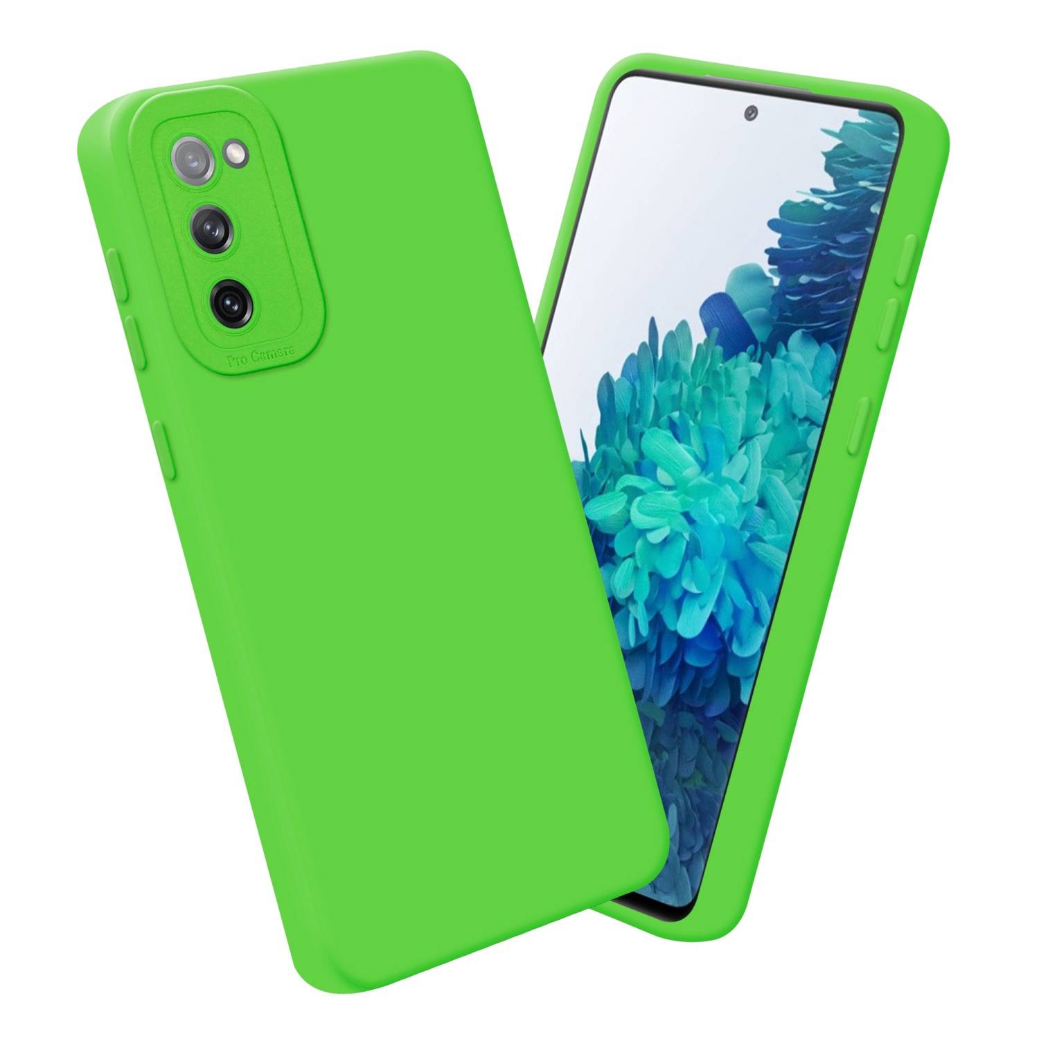 Cadorabo Hülle für Samsung Galaxy S20 FE Schutz Hülle in Grün TPU Silikon Etui Case Handyhülle-3