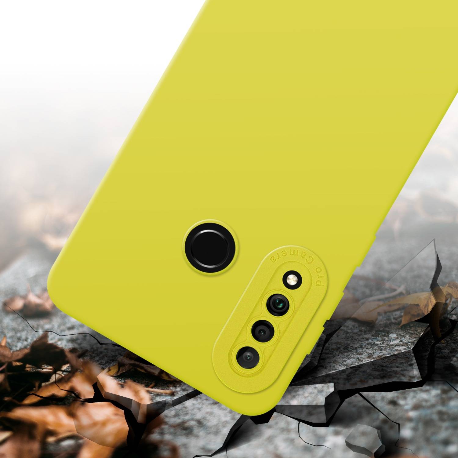 Cadorabo Hülle für Huawei P30 LITE Schutz Hülle in Gelb TPU Silikon Etui Case Handyhülle-4