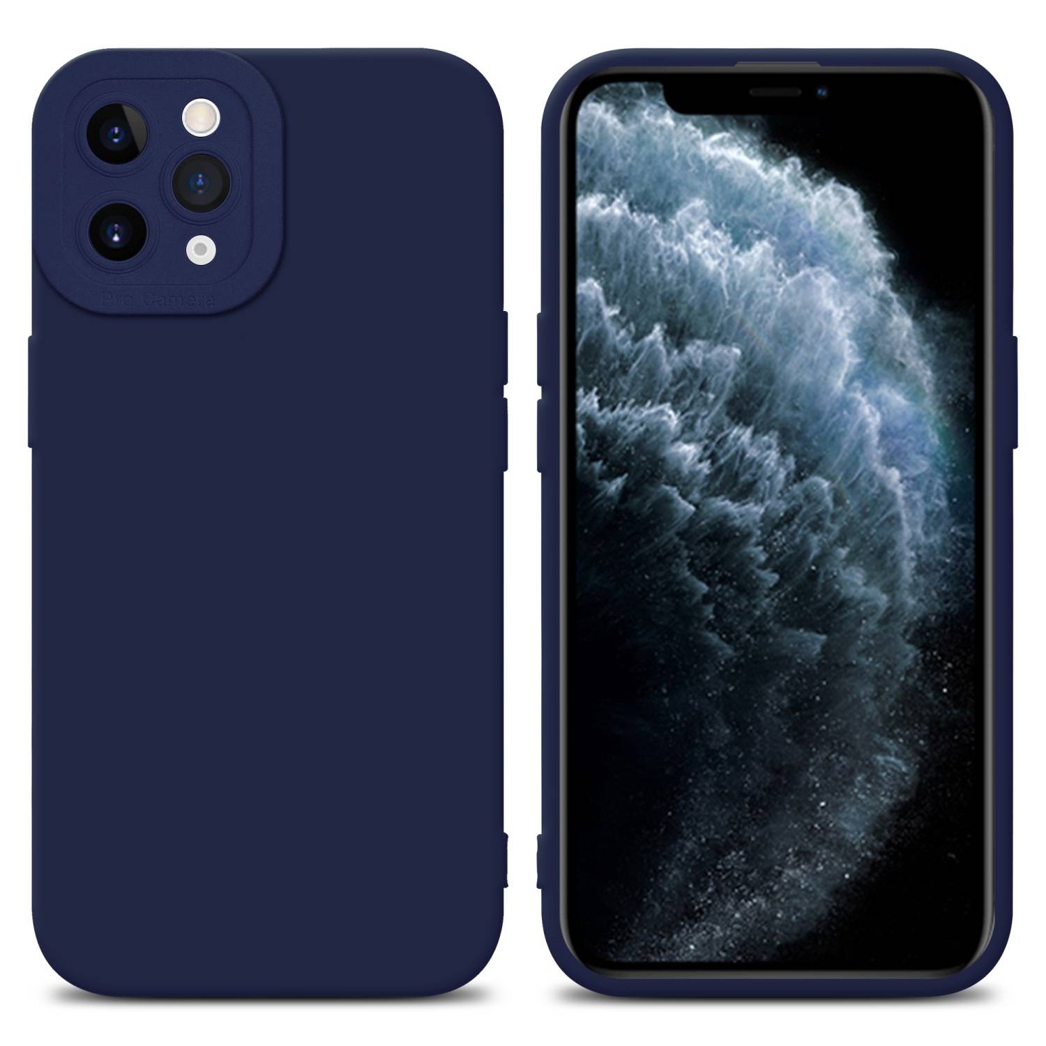 Cadorabo Hülle für Apple iPhone 11 PRO MAX Schutz Hülle in Blau TPU Silikon Etui Case Handyhülle-0