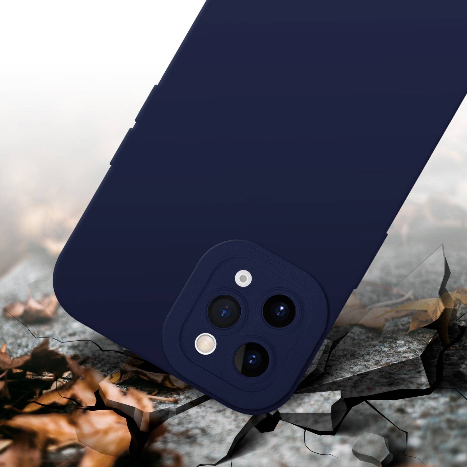Cadorabo Hülle für Apple iPhone 11 PRO MAX Schutz Hülle in Blau TPU Silikon Etui Case Handyhülle-4
