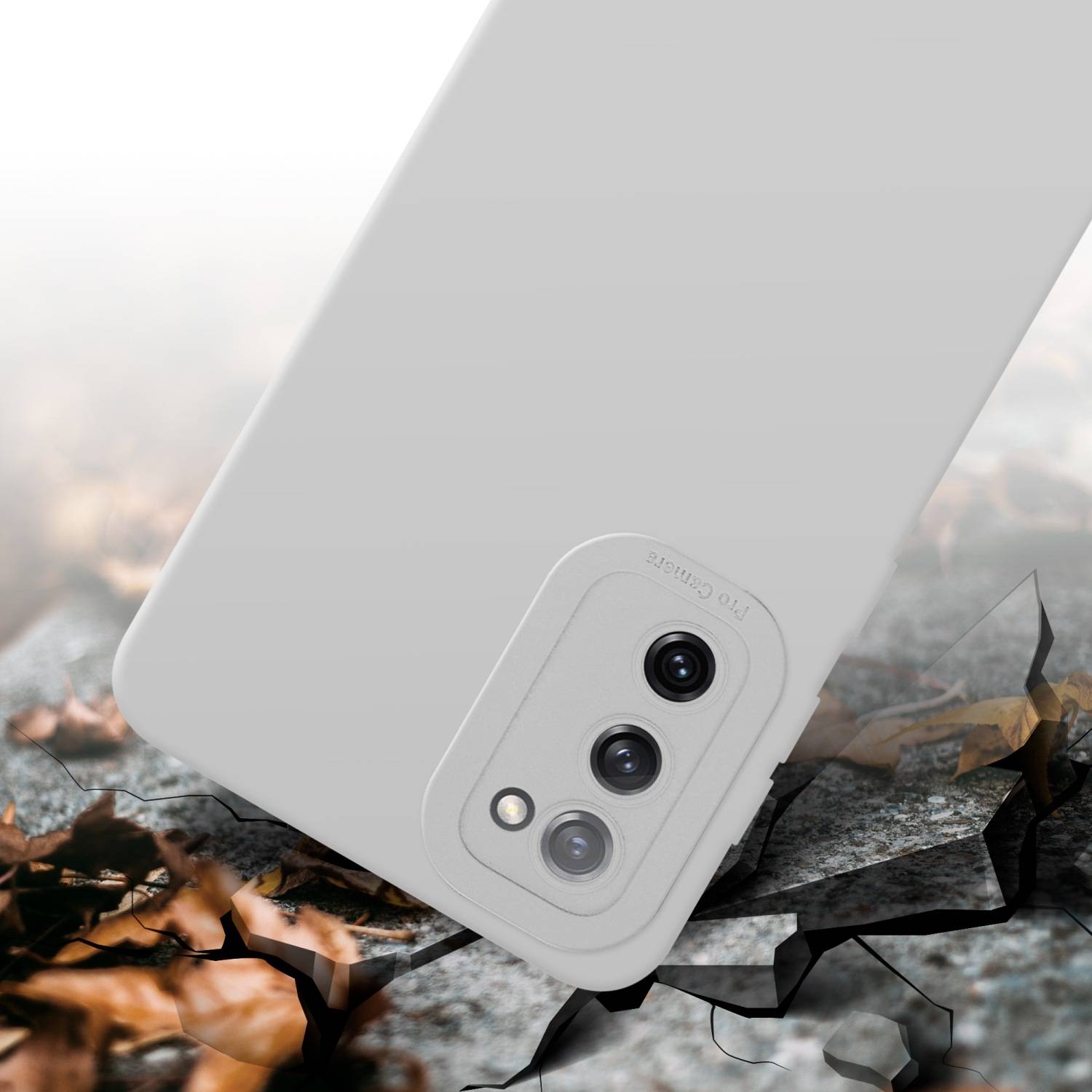 Cadorabo Hülle für Samsung Galaxy S20 FE Schutz Hülle in Weiß TPU Silikon Etui Case Handyhülle-4