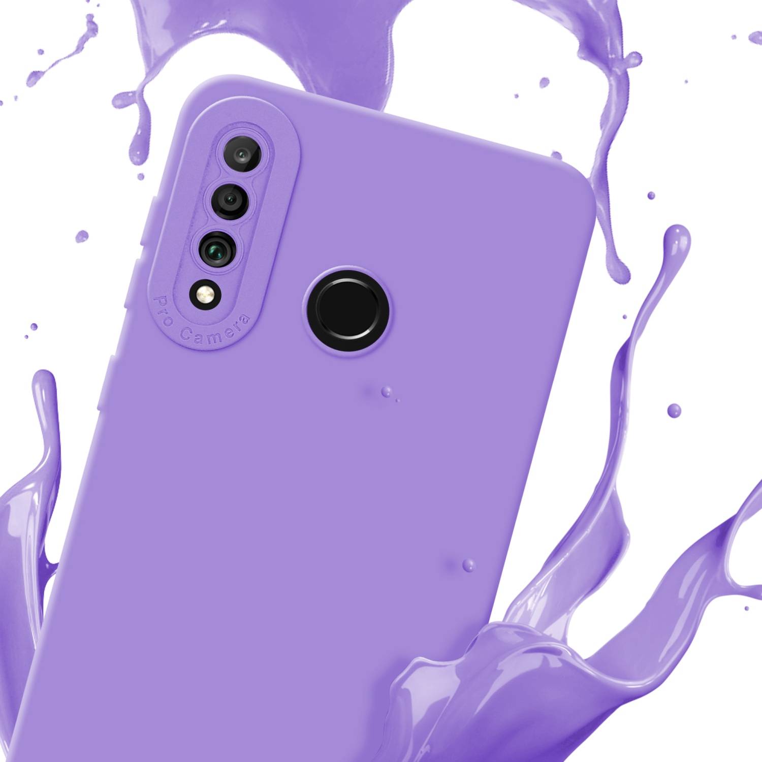 Cadorabo Hülle für Huawei P30 LITE Schutz Hülle in Lila TPU Silikon Etui Case Handyhülle-2
