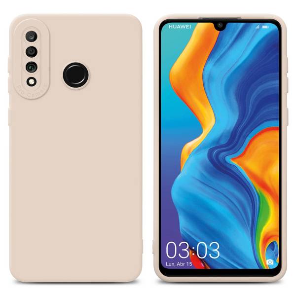 Cadorabo Hülle für Huawei P30 LITE Schutz Hülle in Rosa TPU Silikon Etui Case Handyhülle