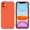 Cadorabo Hülle für Apple iPhone 12 Schutz Hülle in Orange TPU Silikon Etui Case Handyhülle