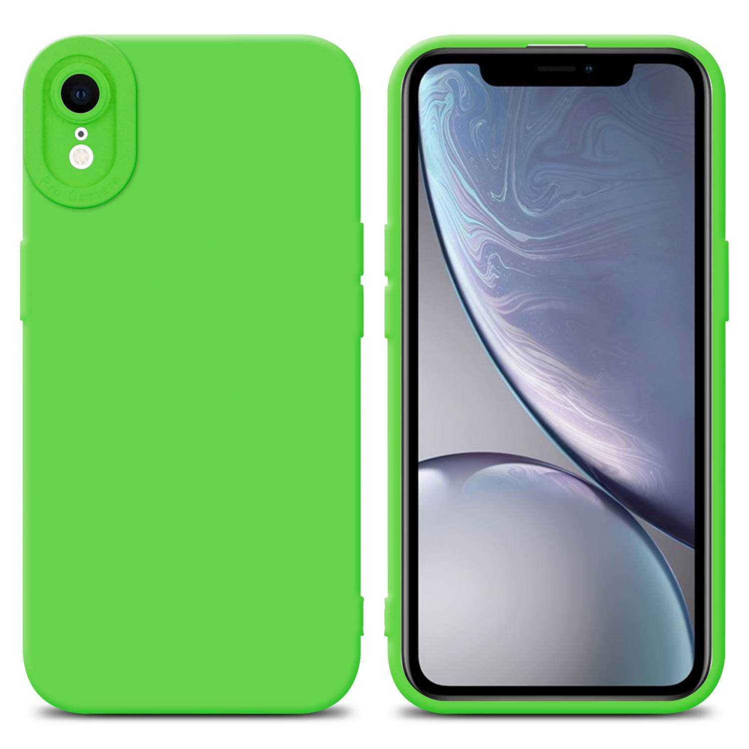 Cadorabo Hülle für Apple iPhone XR Schutz Hülle in Grün TPU Silikon Etui Case Handyhülle-0