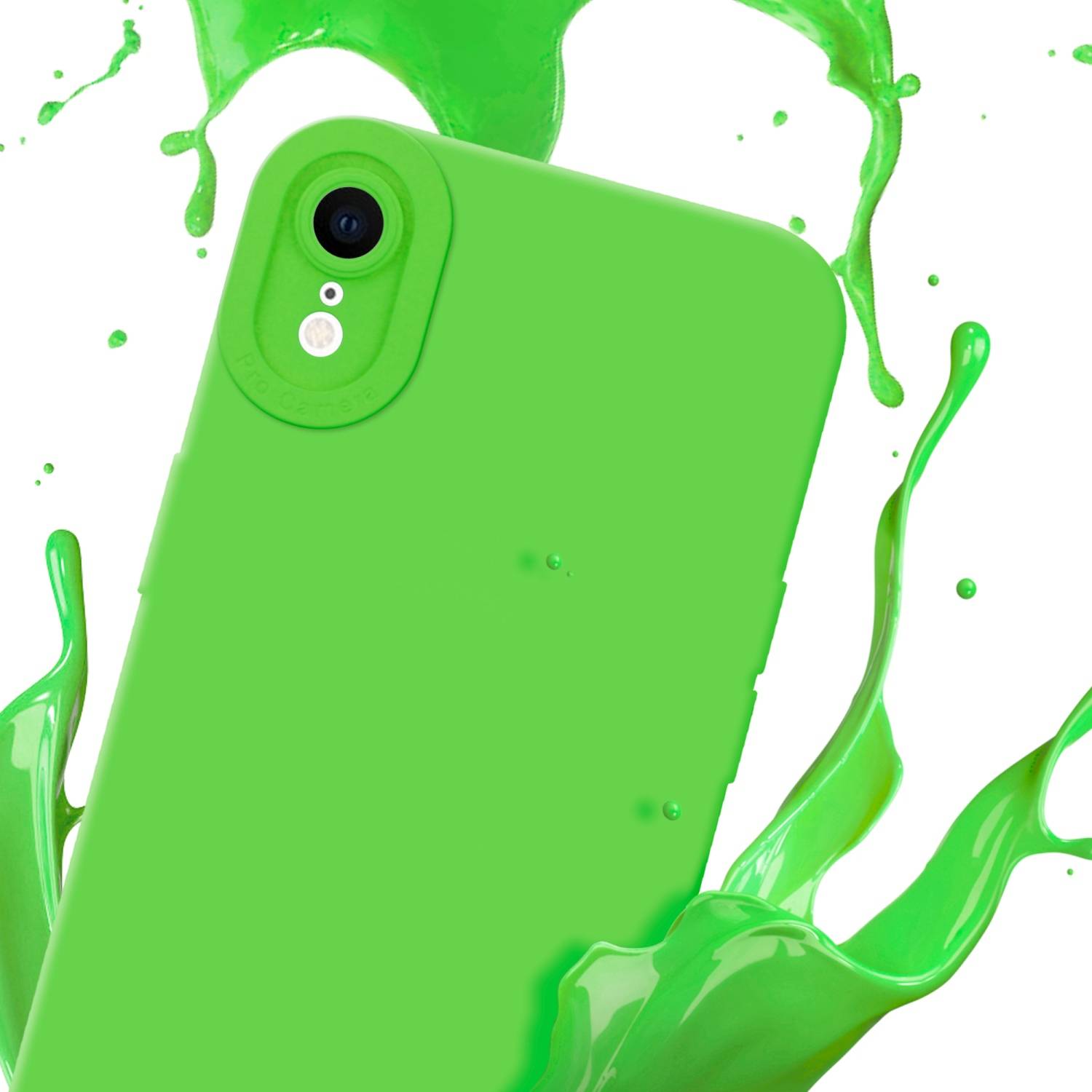 Cadorabo Hülle für Apple iPhone XR Schutz Hülle in Grün TPU Silikon Etui Case Handyhülle-1