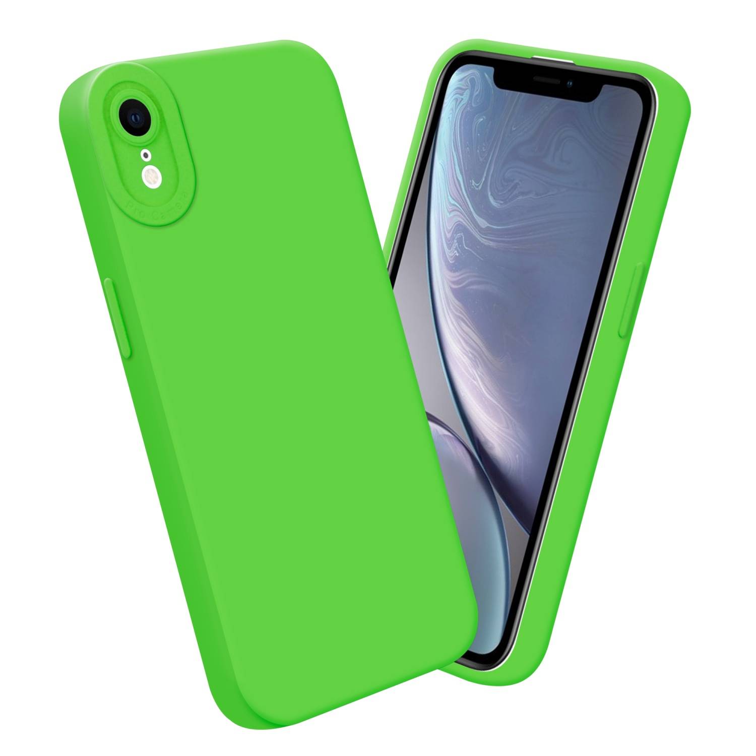 Cadorabo Hülle für Apple iPhone XR Schutz Hülle in Grün TPU Silikon Etui Case Handyhülle-2