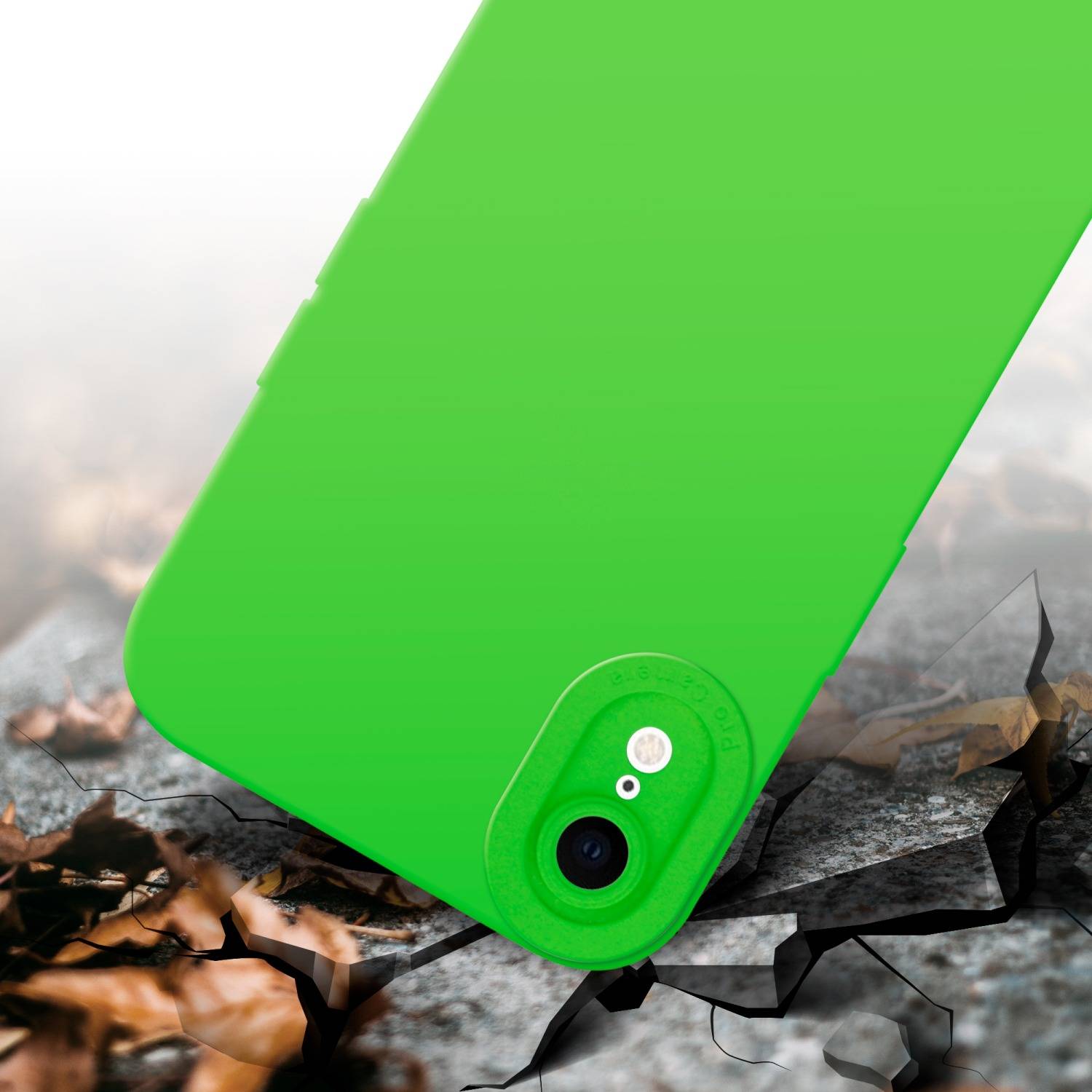 Cadorabo Hülle für Apple iPhone XR Schutz Hülle in Grün TPU Silikon Etui Case Handyhülle-3