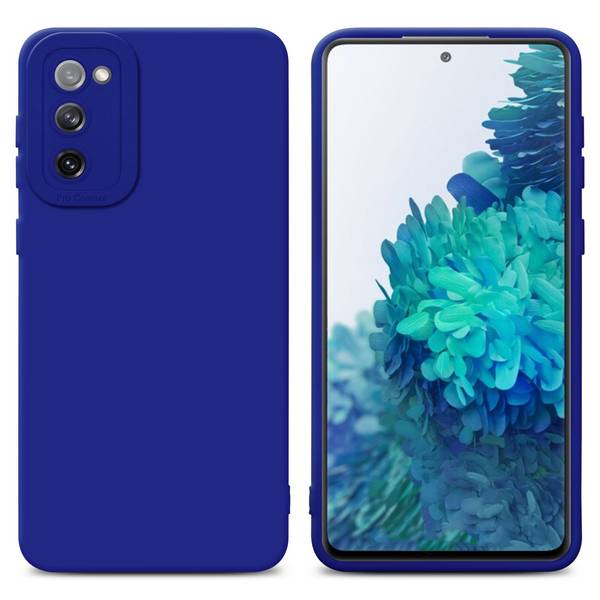 Cadorabo Hülle für Samsung Galaxy S20 FE Schutz Hülle in Blau TPU Silikon Etui Case Handyhülle