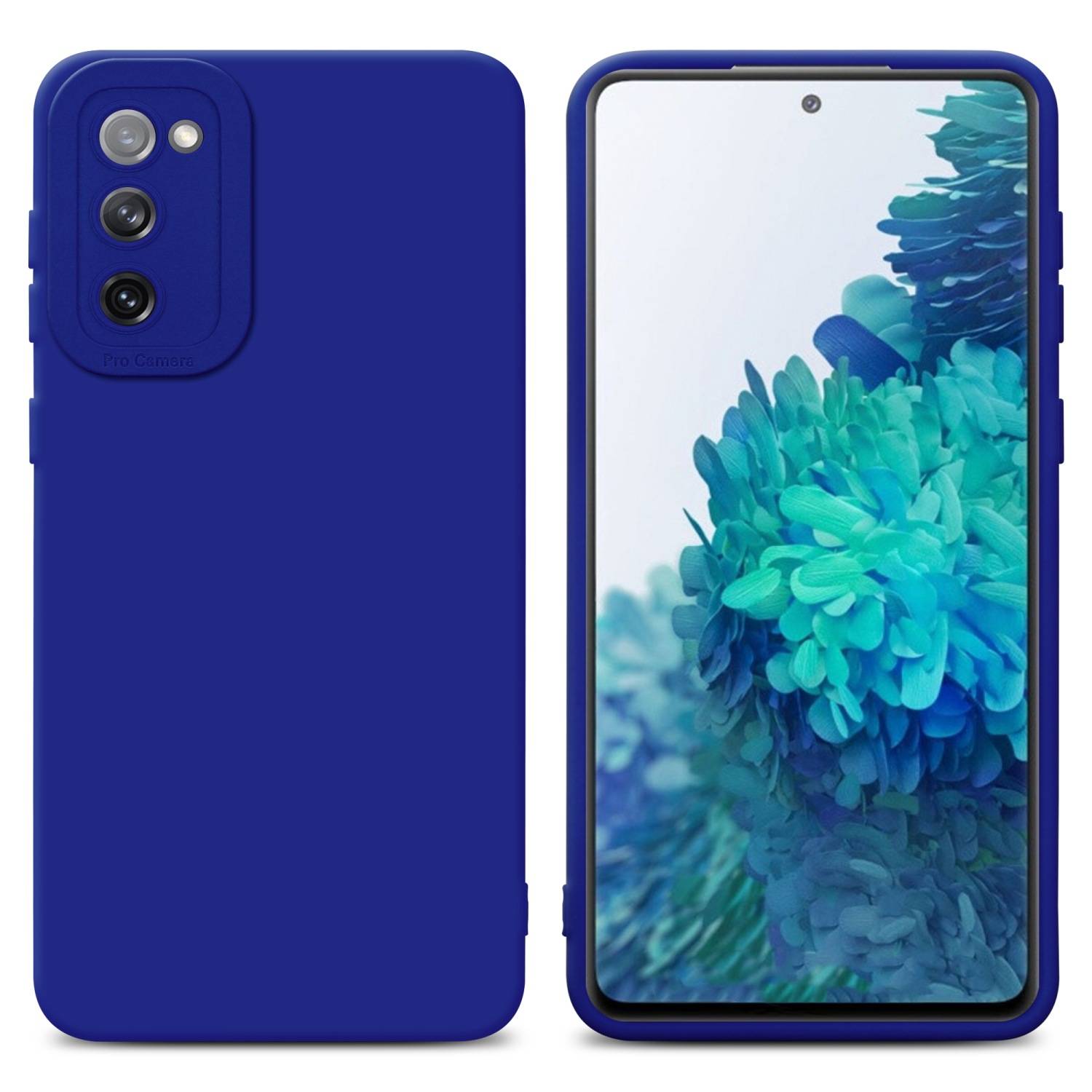 Cadorabo Hülle für Samsung Galaxy S20 FE Schutz Hülle in Blau TPU Silikon Etui Case Handyhülle-0