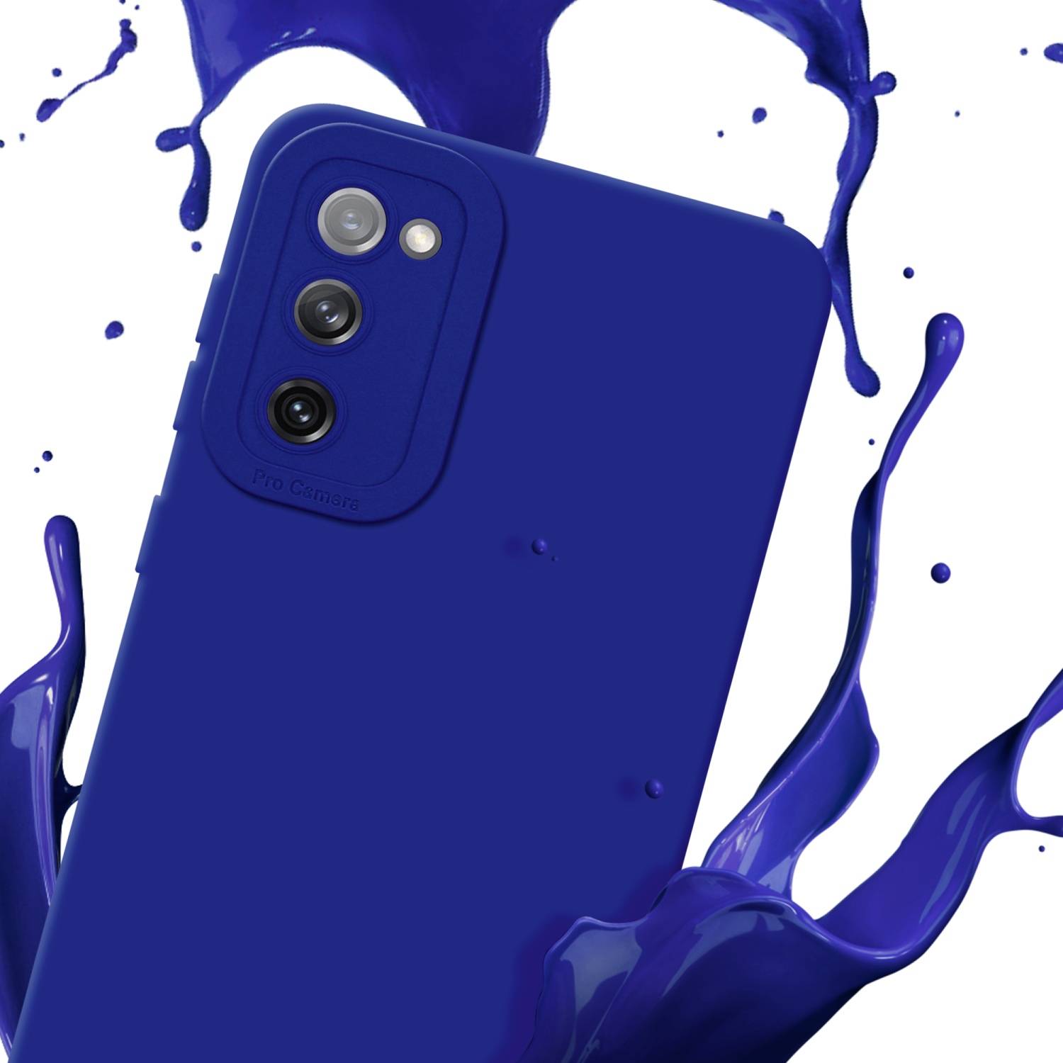 Cadorabo Hülle für Samsung Galaxy S20 FE Schutz Hülle in Blau TPU Silikon Etui Case Handyhülle-2