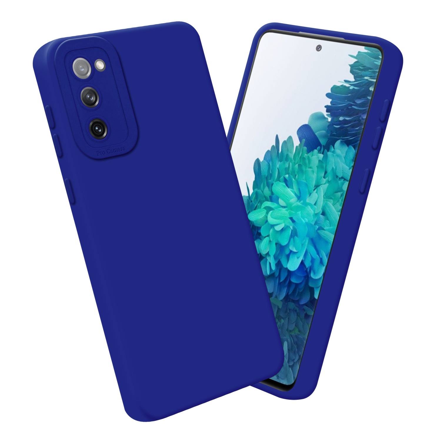 Cadorabo Hülle für Samsung Galaxy S20 FE Schutz Hülle in Blau TPU Silikon Etui Case Handyhülle-3