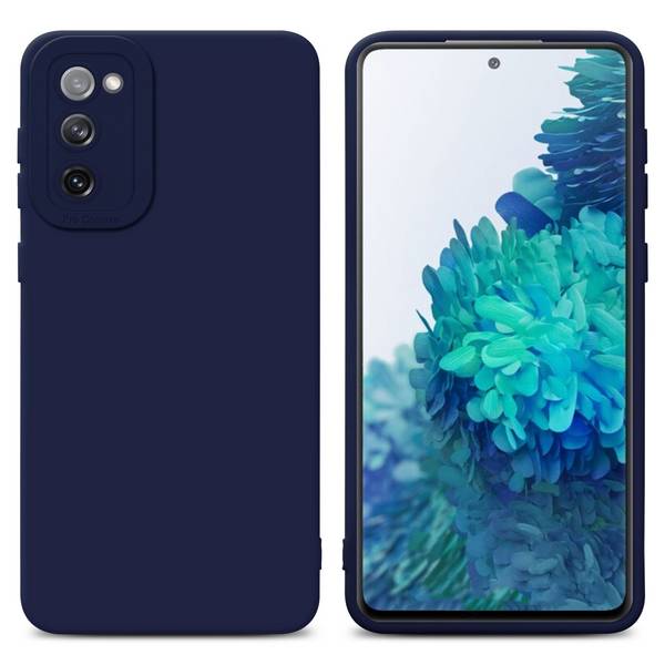 Cadorabo Hülle für Samsung Galaxy S20 FE Schutz Hülle in Blau TPU Silikon Etui Case Handyhülle