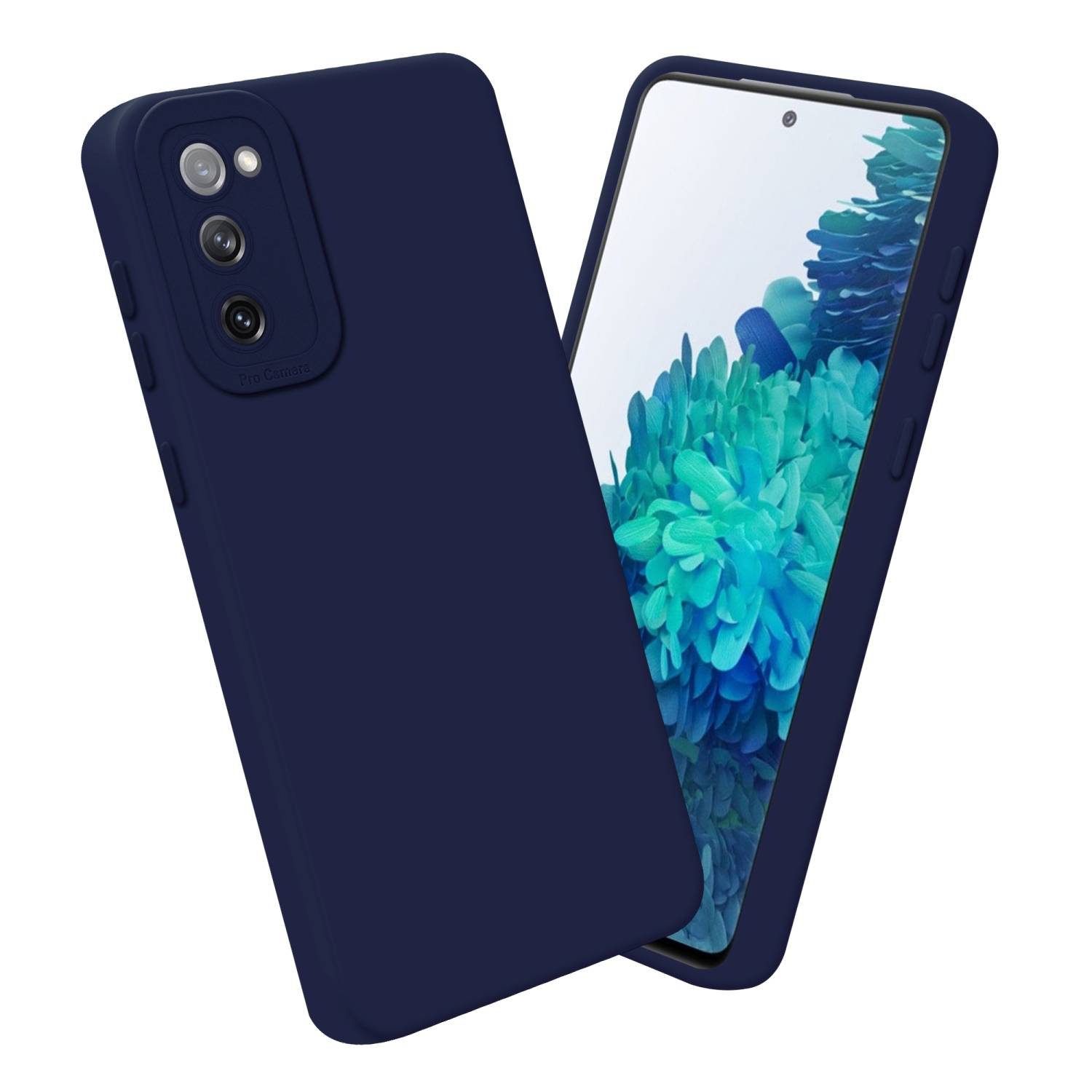 Cadorabo Hülle für Samsung Galaxy S20 FE Schutz Hülle in Blau TPU Silikon Etui Case Handyhülle-3