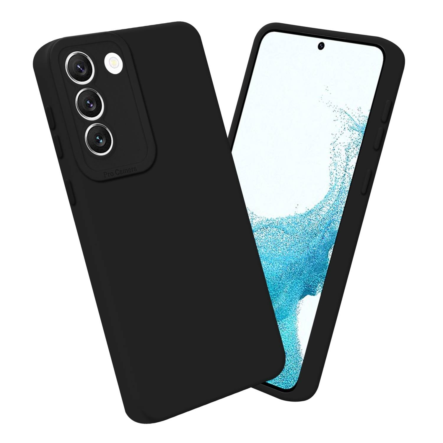 Cadorabo Hülle für Samsung Galaxy S22 Schutz Hülle in Schwarz TPU Silikon Etui Case Handyhülle-3