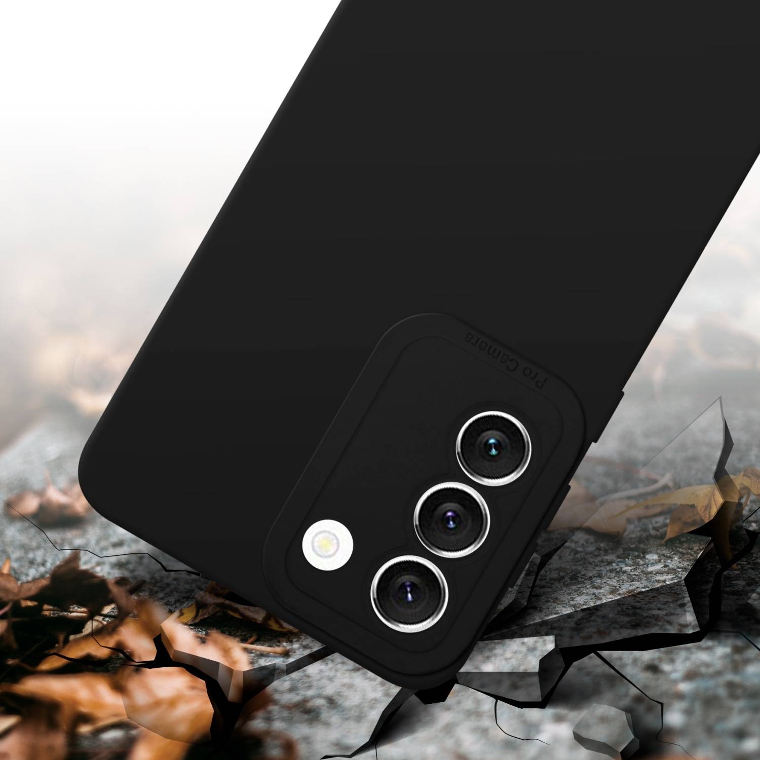 Cadorabo Hülle für Samsung Galaxy S22 Schutz Hülle in Schwarz TPU Silikon Etui Case Handyhülle-4