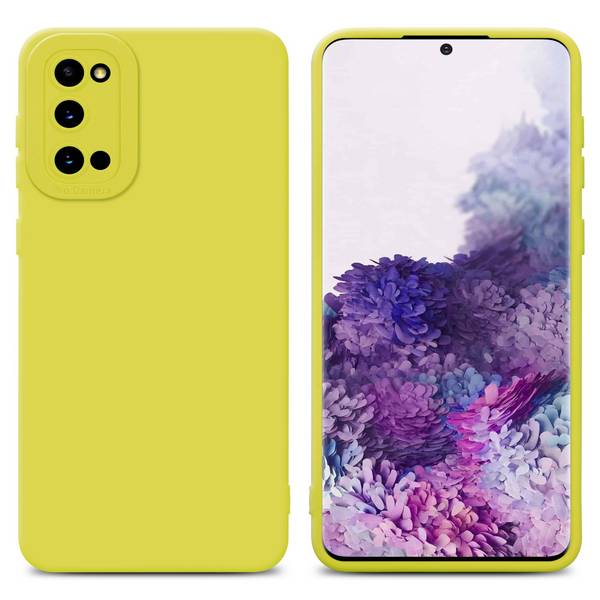 Cadorabo Hülle für Samsung Galaxy S20 Schutz Hülle in Gelb TPU Silikon Etui Case Handyhülle
