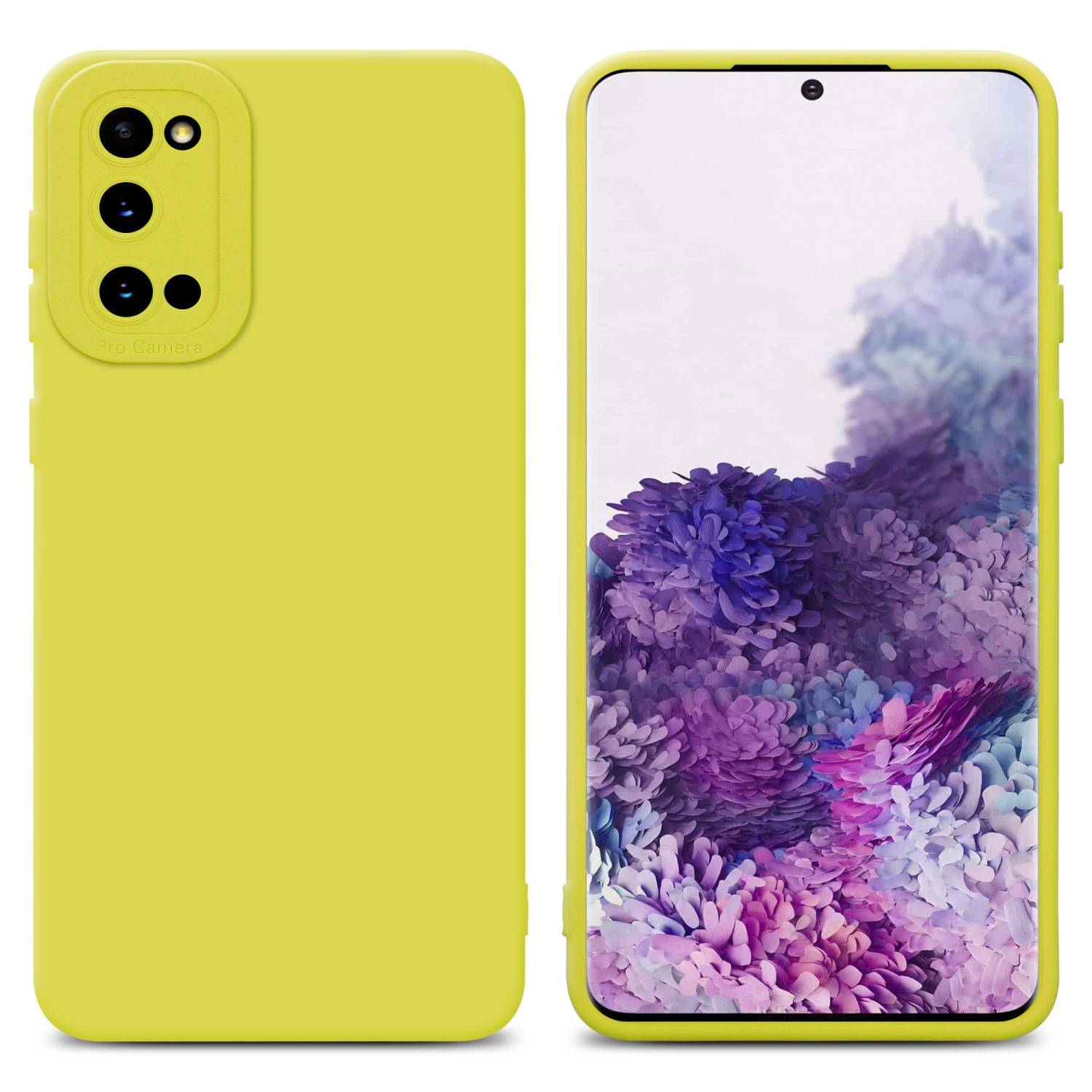 Cadorabo Hülle für Samsung Galaxy S20 Schutz Hülle in Gelb TPU Silikon Etui Case Handyhülle-0