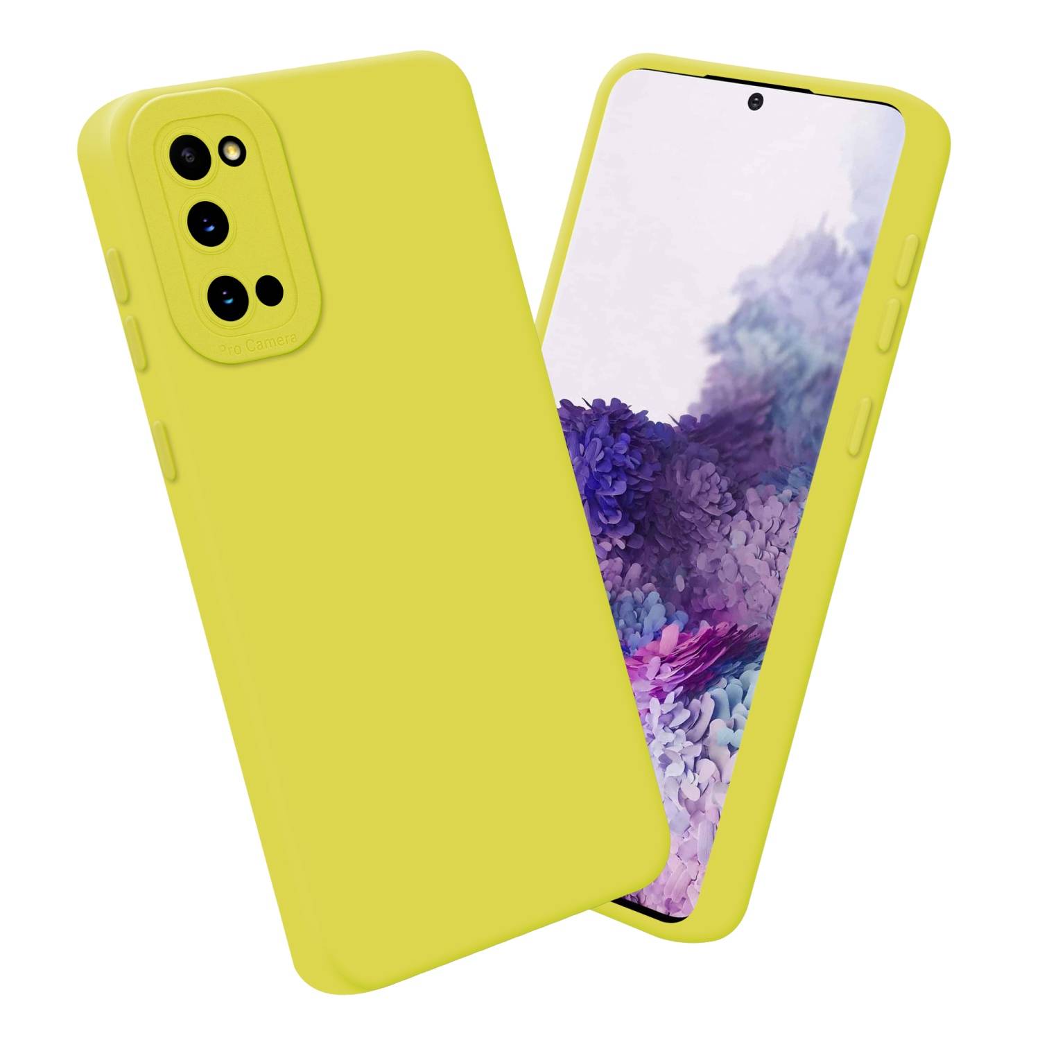 Cadorabo Hülle für Samsung Galaxy S20 Schutz Hülle in Gelb TPU Silikon Etui Case Handyhülle-3