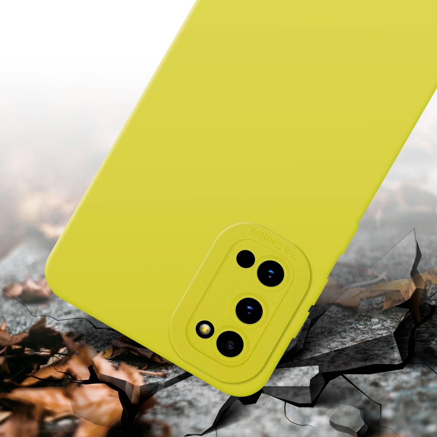 Cadorabo Hülle für Samsung Galaxy S20 Schutz Hülle in Gelb TPU Silikon Etui Case Handyhülle-4