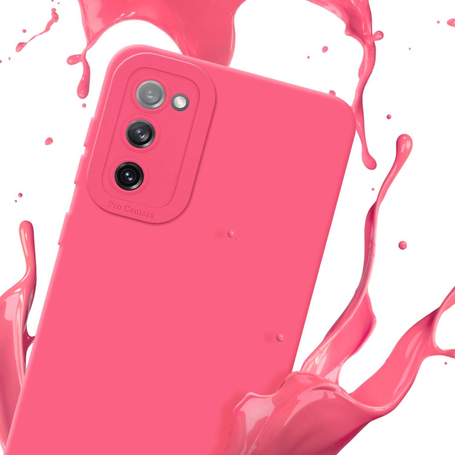Cadorabo Hülle für Samsung Galaxy S20 FE Schutz Hülle in Rot TPU Silikon Etui Case Handyhülle-2