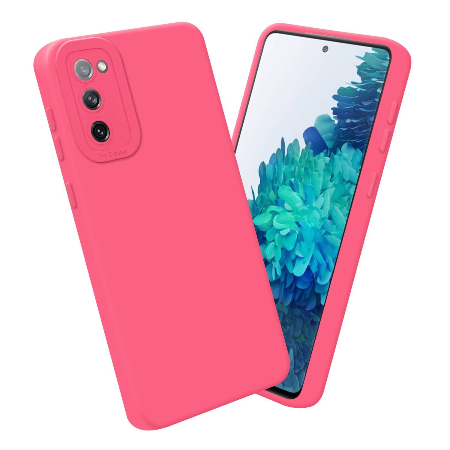 Cadorabo Hülle für Samsung Galaxy S20 FE Schutz Hülle in Rot TPU Silikon Etui Case Handyhülle-3