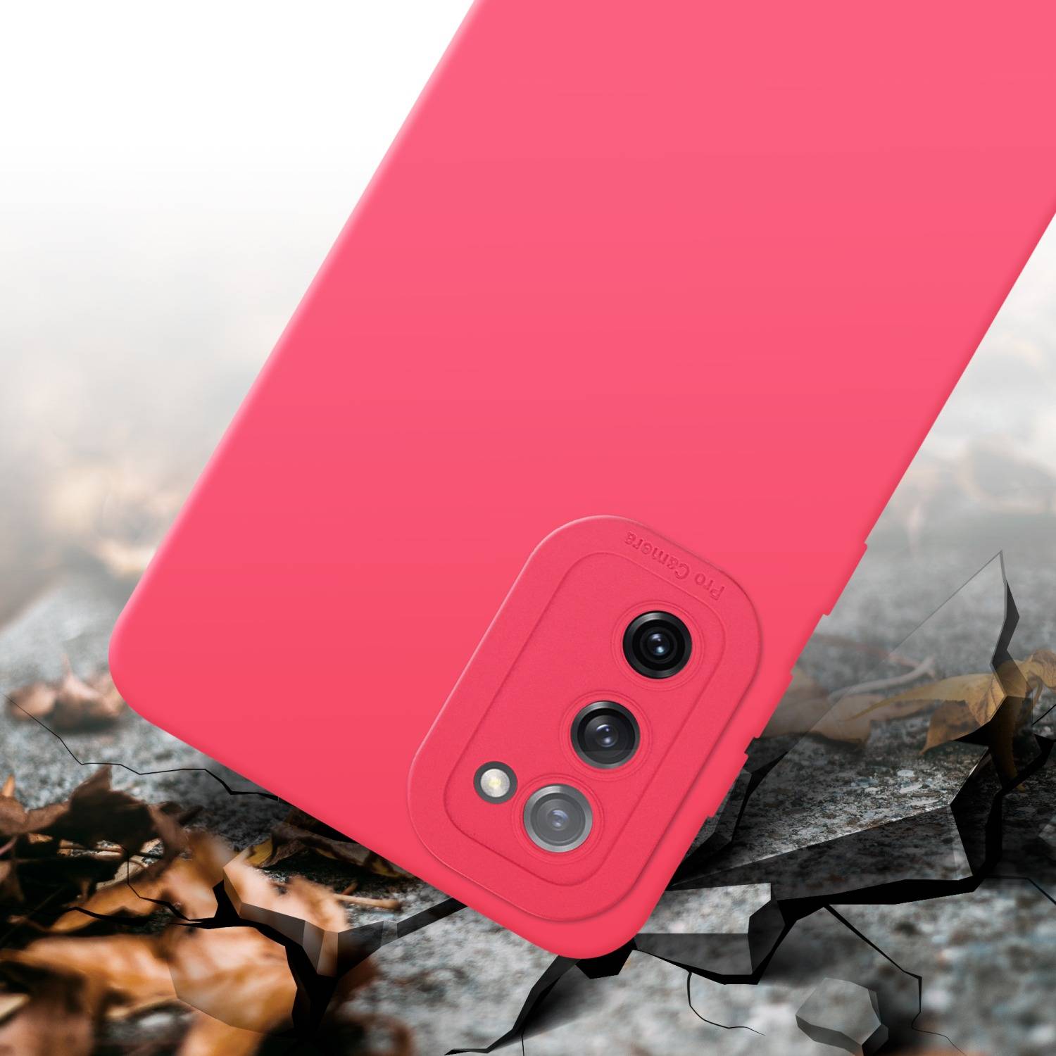 Cadorabo Hülle für Samsung Galaxy S20 FE Schutz Hülle in Rot TPU Silikon Etui Case Handyhülle-4
