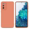 Cadorabo Hülle für Samsung Galaxy S20 FE Schutz Hülle in Orange TPU Silikon Etui Case Handyhülle
