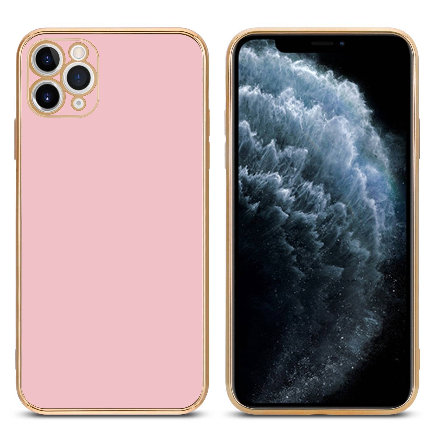 Cadorabo Schutzhülle für Apple iPhone 11 PRO MAX Hülle in Rosa Handyhülle TPU Silikon Kameraschutz Etui Case-2