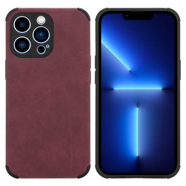 Cadorabo Hülle für Apple iPhone 11 PRO Schutz Hülle in Lila TPU Silikon Etui edle Kunst-Wildleder Rückseite