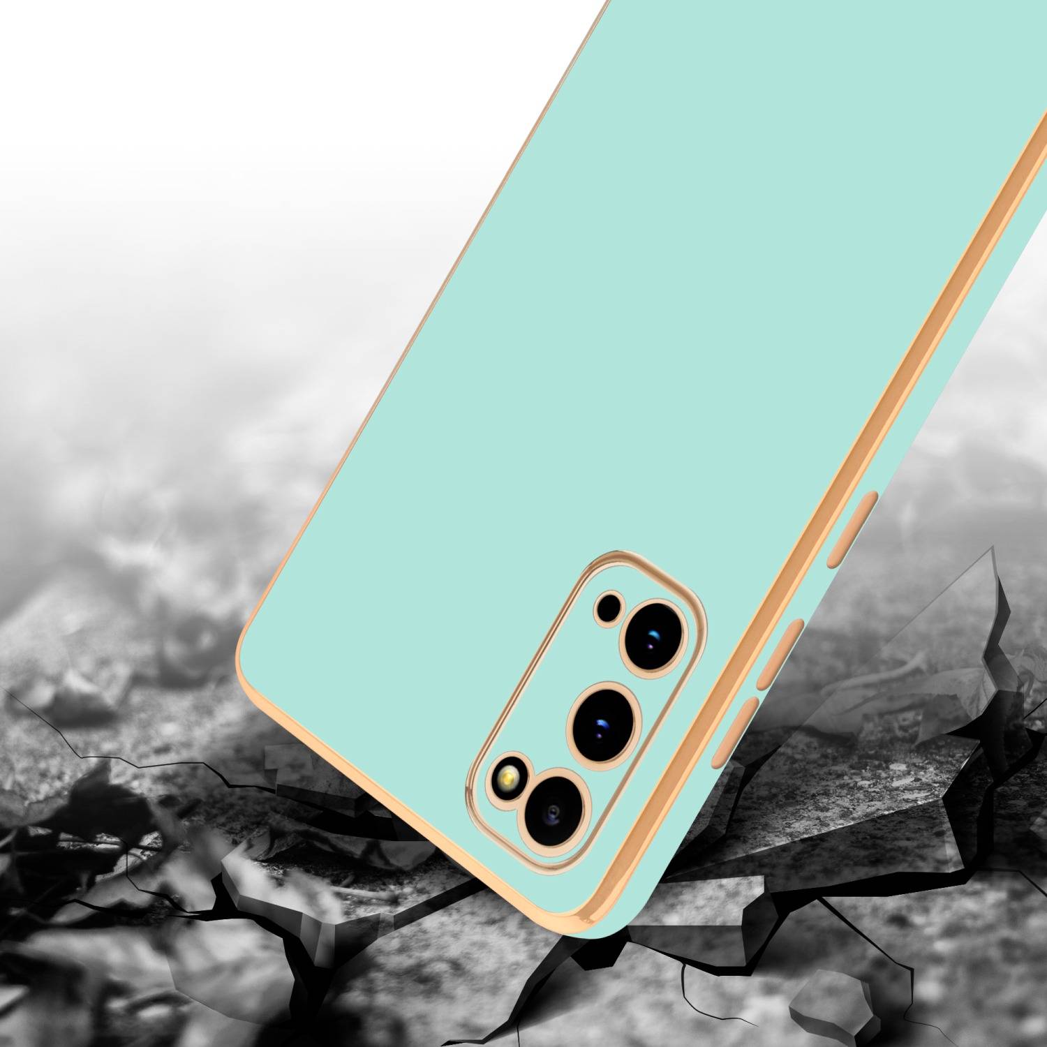 Cadorabo Schutzhülle für Samsung Galaxy S20 Hülle in Grün Handyhülle TPU Silikon Kameraschutz Etui Case-4