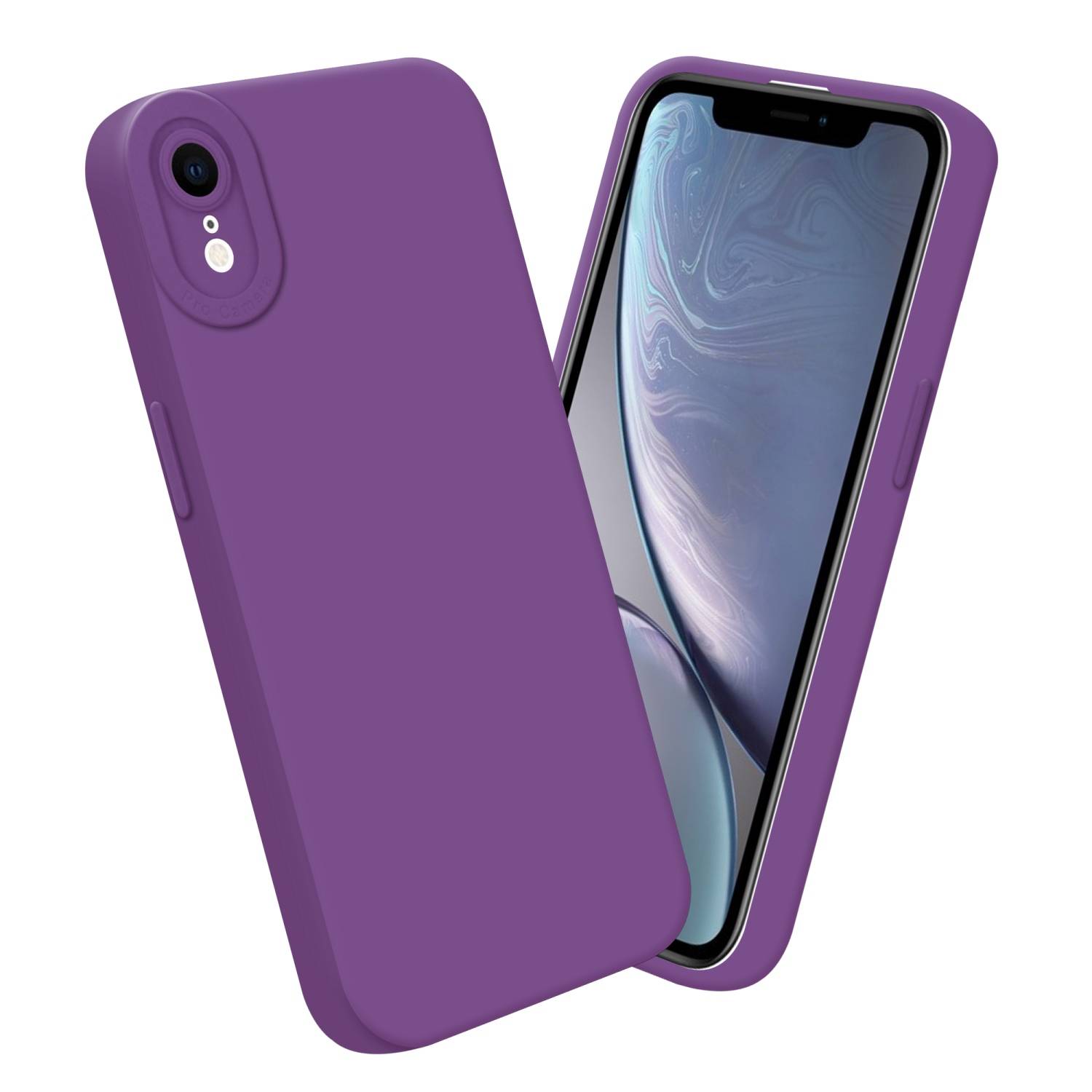 Cadorabo Hülle für Apple iPhone XR Schutz Hülle in Lila TPU Silikon Etui Case Handyhülle-2