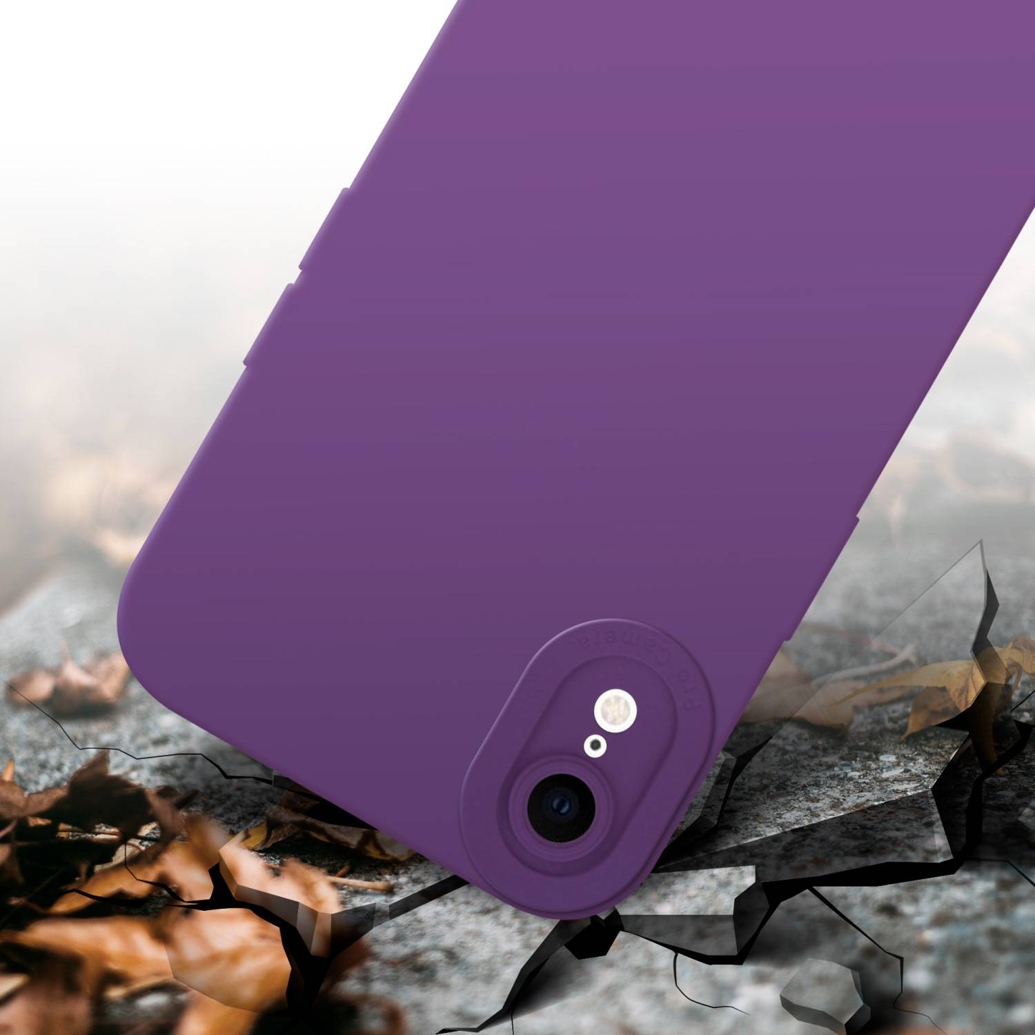 Cadorabo Hülle für Apple iPhone XR Schutz Hülle in Lila TPU Silikon Etui Case Handyhülle-3