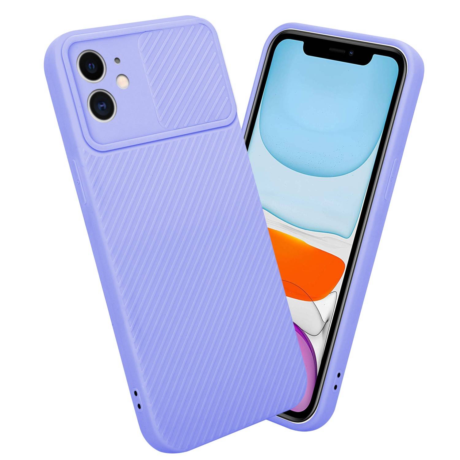 Cadorabo Hülle für Apple iPhone 11 Schutz Hülle in Lila Handyhülle TPU Etui Case Cover Kameraschutz-2