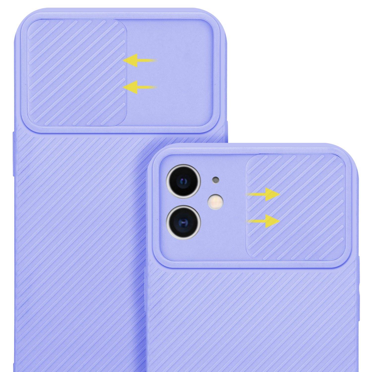 Cadorabo Hülle für Apple iPhone 11 Schutz Hülle in Lila Handyhülle TPU Etui Case Cover Kameraschutz-3
