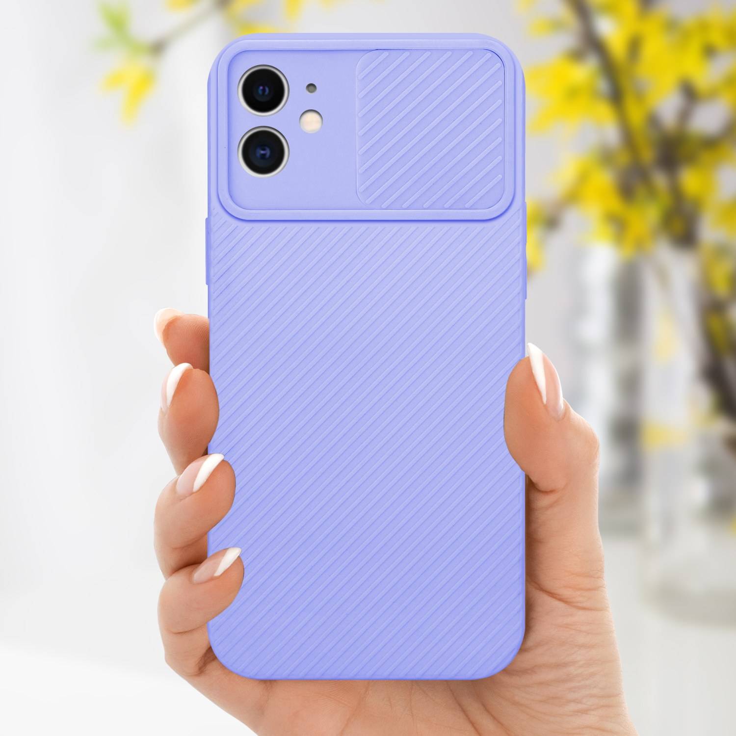 Cadorabo Hülle für Apple iPhone 11 Schutz Hülle in Lila Handyhülle TPU Etui Case Cover Kameraschutz-4