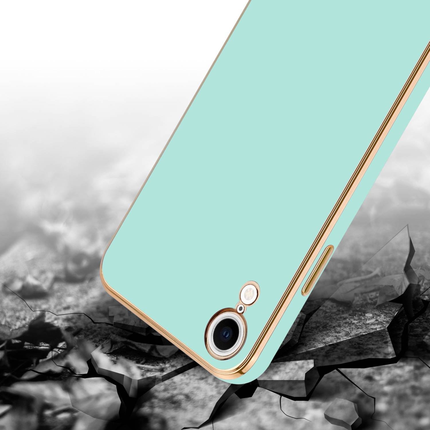 Cadorabo Schutzhülle für Apple iPhone XR Hülle in Grün Handyhülle TPU Silikon Kameraschutz Etui Case-4