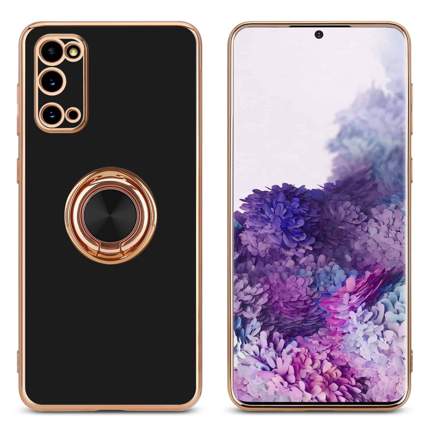 Cadorabo Schutzhülle für Samsung Galaxy S20 Hülle in Schwarz Etui Case Cover Kameraschutz magnetische Autohalterung-2
