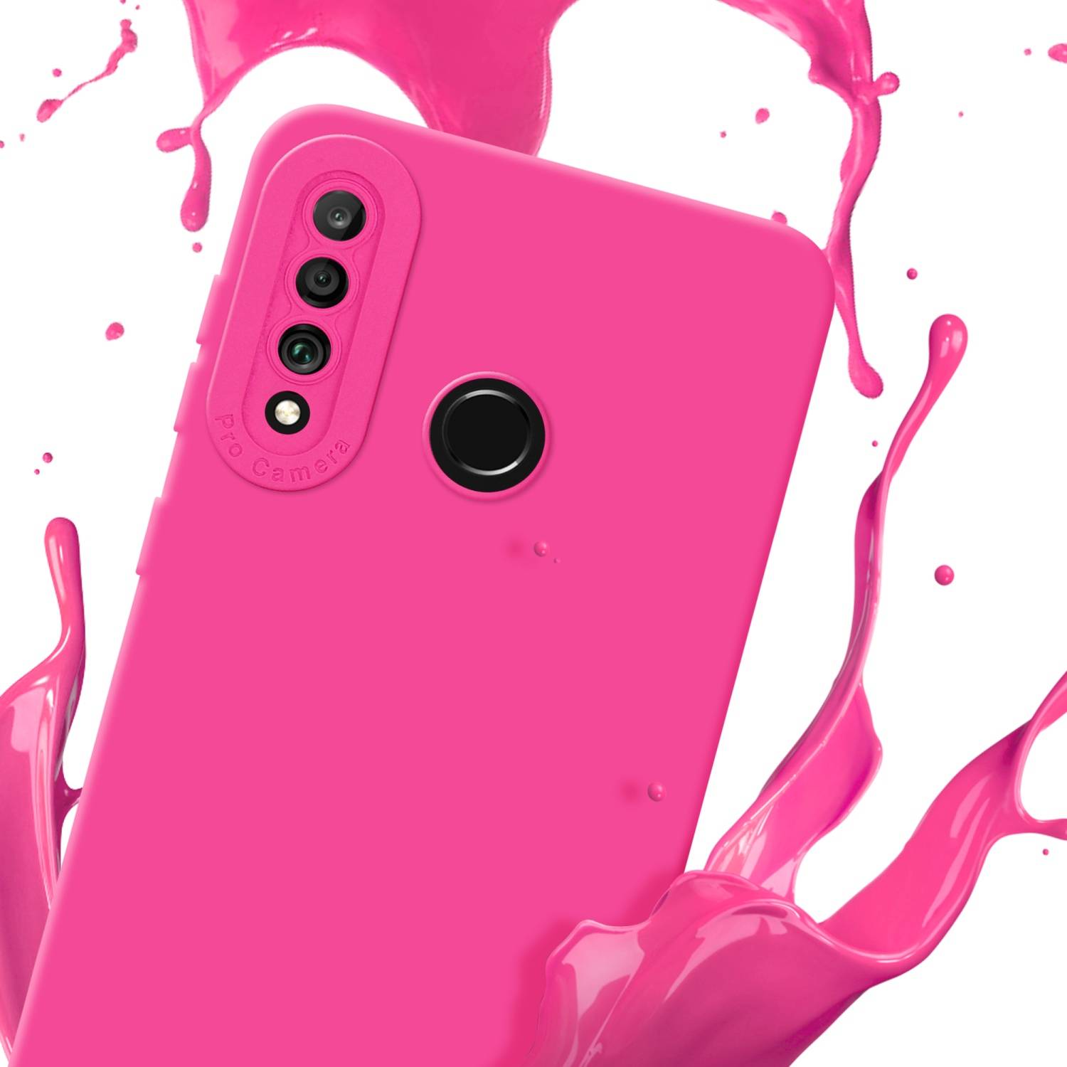 Cadorabo Hülle für Huawei P30 LITE Schutz Hülle in Pink TPU Silikon Etui Case Handyhülle-2