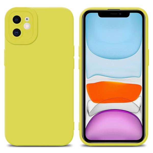 Cadorabo Hülle für Apple iPhone 11 Schutz Hülle in Gelb TPU Silikon Etui Case Handyhülle