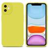 Cadorabo Hülle für Apple iPhone 12 Schutz Hülle in Gelb TPU Silikon Etui Case Handyhülle