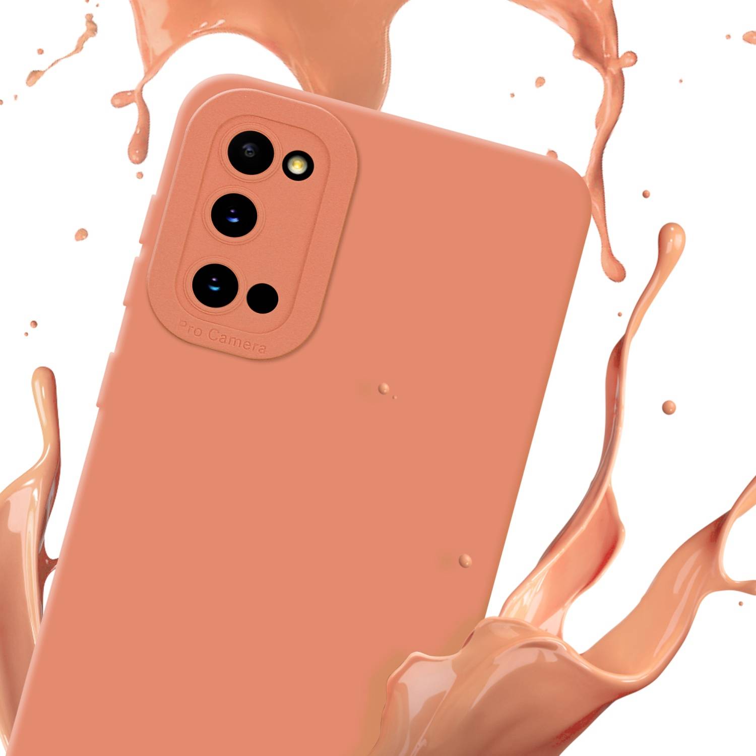 Cadorabo Hülle für Samsung Galaxy S20 Schutz Hülle in Orange TPU Silikon Etui Case Handyhülle-2