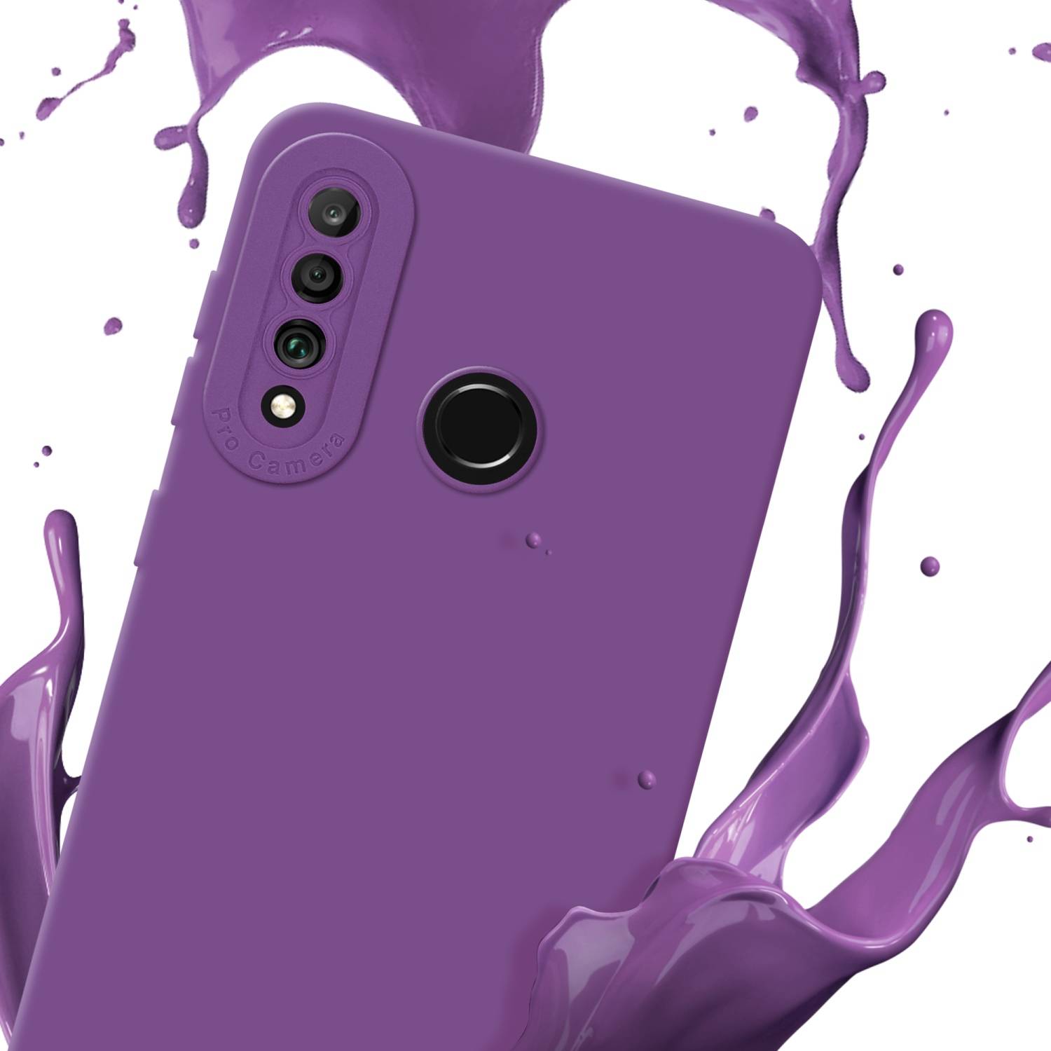 Cadorabo Hülle für Huawei P30 LITE Schutz Hülle in Lila TPU Silikon Etui Case Handyhülle-2