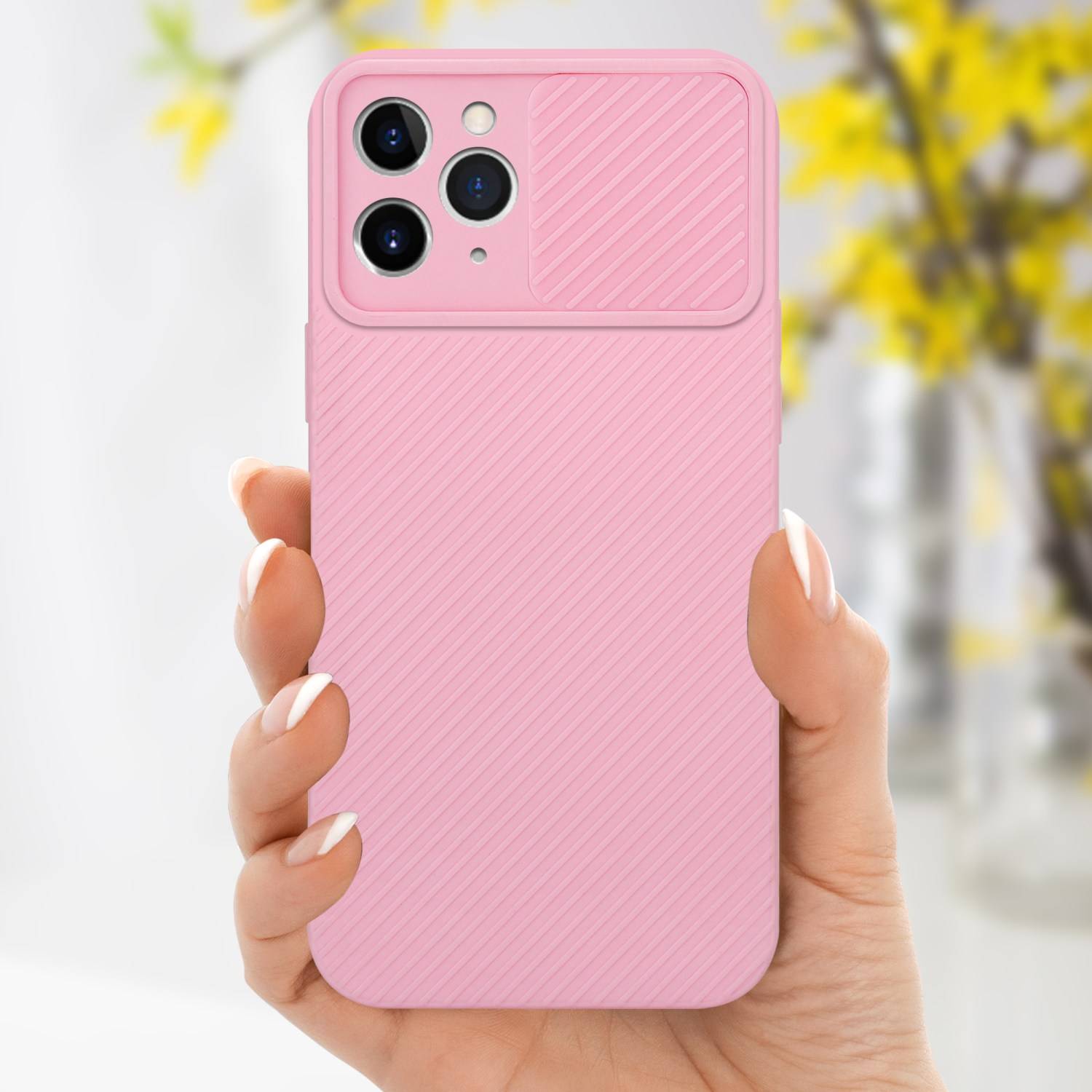 Cadorabo Hülle für Apple iPhone 11 PRO Schutz Hülle in Rosa Handyhülle TPU Etui Case Cover Kameraschutz-4