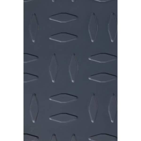 Arbeitsplatzmatte Yoga Ergo Fire mit Riffelblechoberfläche 65x185cm grau-1