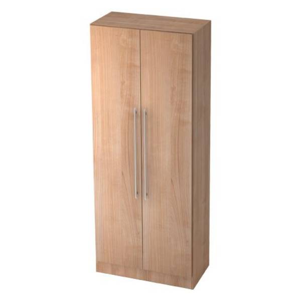 Hammerbacher Büroschrank Highline, 5 Ordnerhöhen, 80 x 42 x 200,4 cm, nussbaum