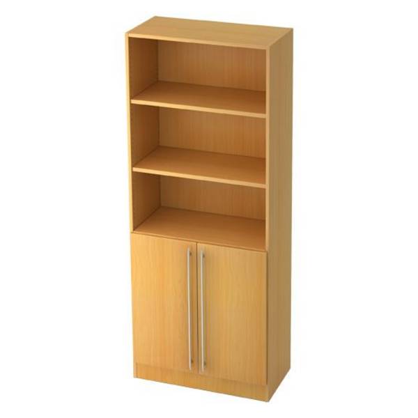 Hammerbacher Kombischrank Highline, 5 Ordnerhöhen, 80 x 42 x 200,4 cm, buche