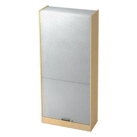 Hammerbacher Rollladenschrank Securoline, 5 OH, 90 x 40 x 200,4 cm, ahorn/silber-0