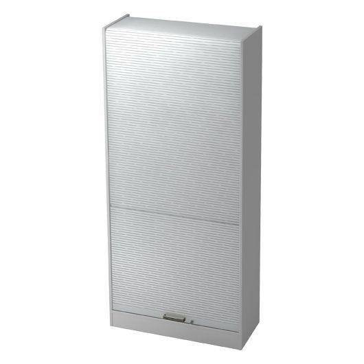 Hammerbacher Rollladenschrank Securoline, 5 OH, 90 x 40 x 200,4 cm, grau/silber-0