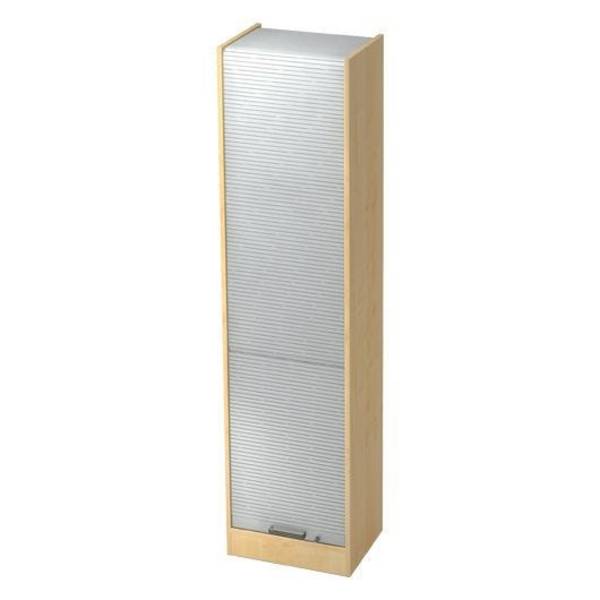 Hammerbacher Rollladenschrank Securoline, 5 OH, 50 x 40 x 200,4 cm, ahorn/silber